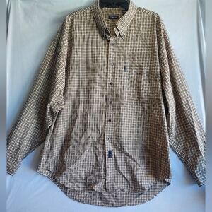 Gant Brown Checkered Casual Button Down Shirt